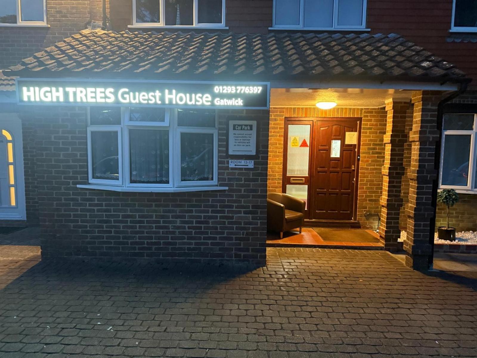 High Trees Guest House Gatwick Horley Exterior foto